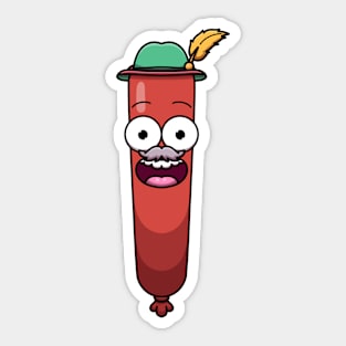 Happy Oktoberfest Sausage Sticker